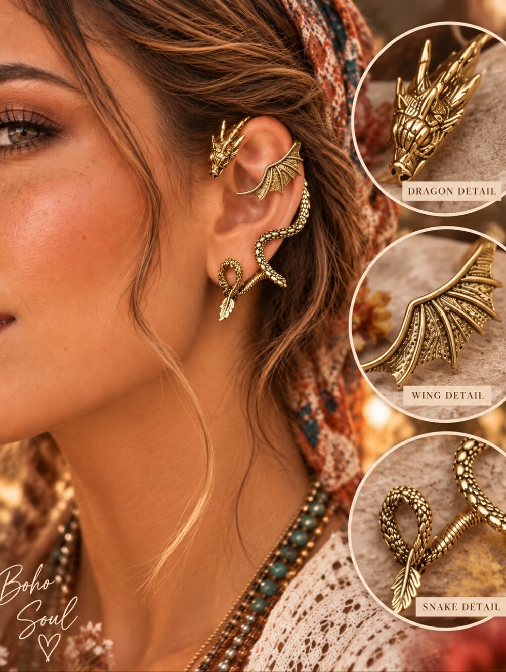 ANTHROPOLOGIE DRAGON EAR CLIMBER